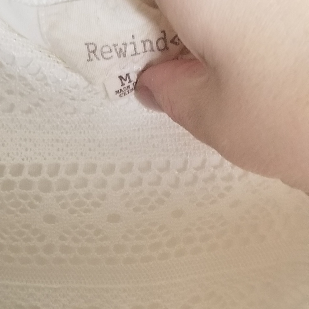 Rewind White Romper